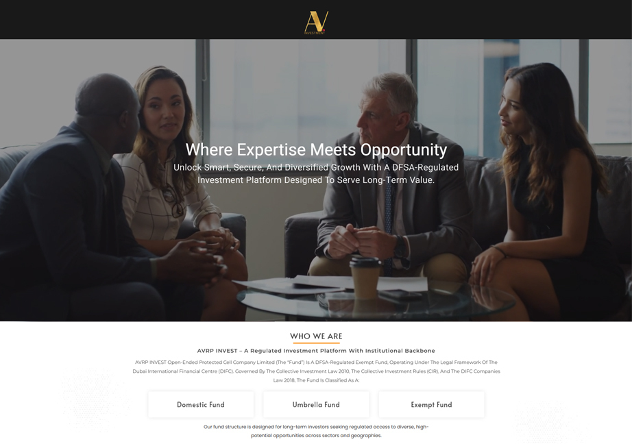 AV Investment – A regulated platform backed by institutional strength. 
